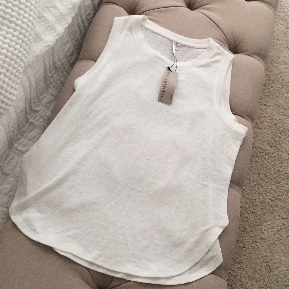 NWT banana republic white breezy tank
